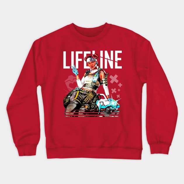 Apex Legends - Lifeline Middle T-Shirt Crewneck Sweatshirt by trino21